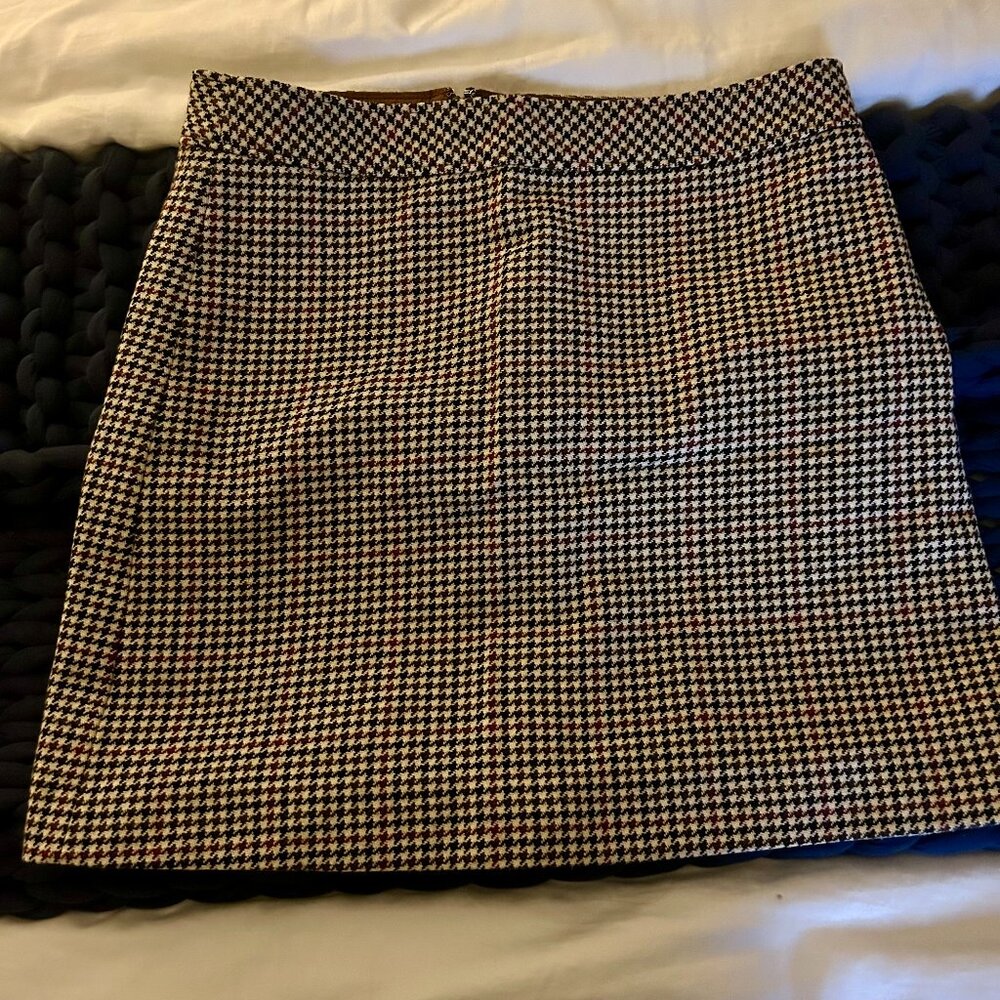 J.Crew Houndstooth Mini Skirt